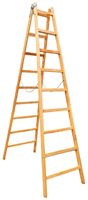 Holzleiter 9 Sprossen 2,85x0,72x0,135m ÖNORM EN 131, Z9-1