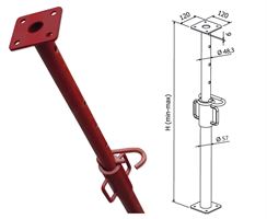 Stropni podpornik razred A 231-400cm lakiran, v skladu z EN1065 P50, ZA040