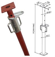 Stropni podpornik razred B 211-350cm lakiran, v skldu EN1065 P50, ZB035