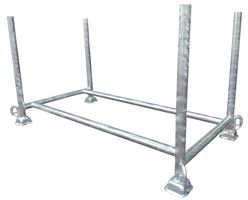 Stojalo za podpornike 144x71x71cm pocinkano, kapaciteta 50 podpornikov, ZCONT4Z