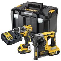 =81= Akku-Schlagbohrschrauber-Kombihammer-Set DEWALT® DCK207P2T 18V 5,0Ah Li-Ion, 2 Akkus, ZDCK207P2T-QW