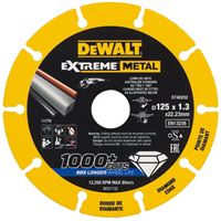 Diamantna plošča DEWALT® EXTREME® METAL 125x1,3x22,23mm, ZDT40252-QZ