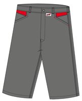 Arbeitsshorts LO-ACTIVE anthrazit/rot 245 g/m² Gr. 60 VPE5, ZLO-ACTAR-AS60