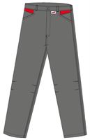Bundhose LO-ACTIVE anthrazit/rot 245 g/m² Gr. 48 VPE5, ZLO-ACTAR-BH48