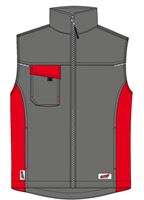 Winterweste LO-ACTIVE anthrazit/rot 245 g/m² Gr. 54 VPE5, ZLO-ACTAR-WW54