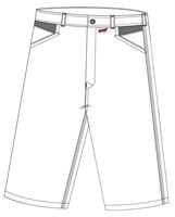 Arbeitsshorts LO-ACTIVE weiß/anthrazit 245 g/m² Gr. 48 VPE5, ZLO-ACTWA-AS48