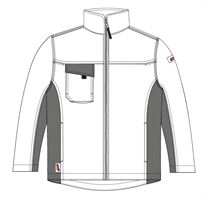Bundjacke LO-ACTIVE weiß/anthrazit 245 g/m² Gr. 60 VPE5, ZLO-ACTWA-BJ60