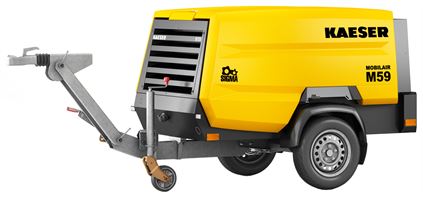 Kompresor + generator KAESER SET M59PE-G 5,5m³, 6-10bar, brez zavore, generator 13kVA, ZM59PE-G-SET