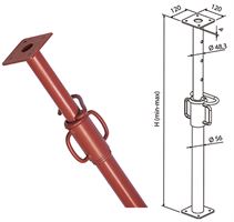 Stropni opažni podpornik 110-180cm lakiran P50, ZPP180