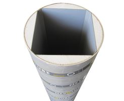 Opaž za pravokotne stebre s posnetim robom NEVOTUBE 300X300 mm, L=300 cm, posnet rob ca. 30mm, ZSRQ300300300