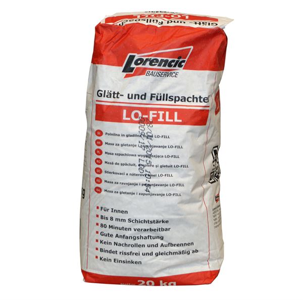 Izravnalna in polnilna masa LO-FILL 20kg/vreča 48vreč/pal, Z032039LO