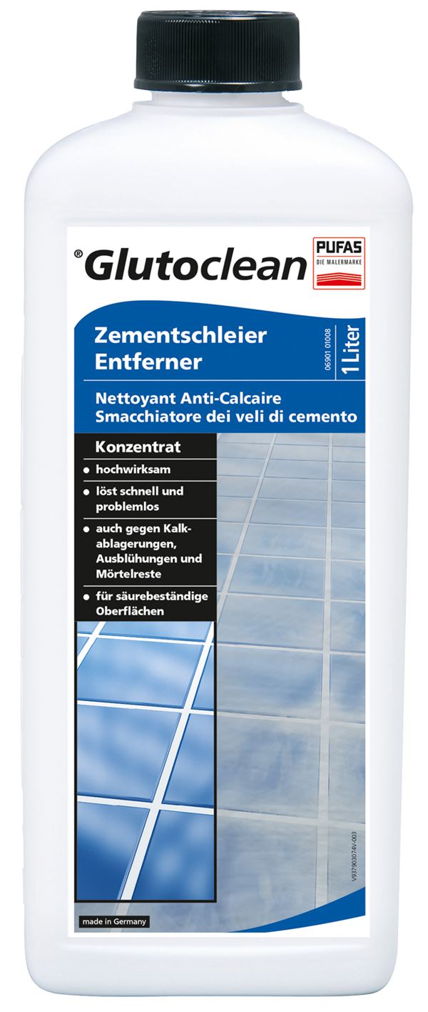 =§= Zementschleier-Entferner GLUTOCLEAN® 1l/Flasche VPE4, Z037903074