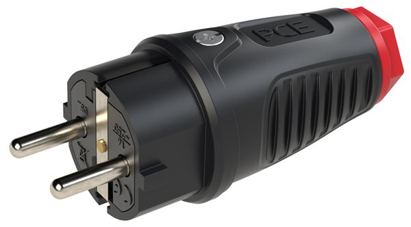 Šuko vtikač TAURUS 2, gumi 250V IP54 P30, Z0512-SR