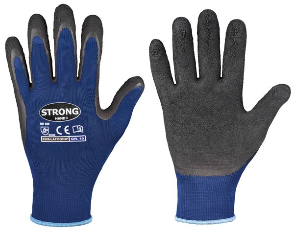 Handschuh Feinstrick LAFOGRIP STRONGHAND®, blau, EN388, Gr. 9, VPE120, Z052609