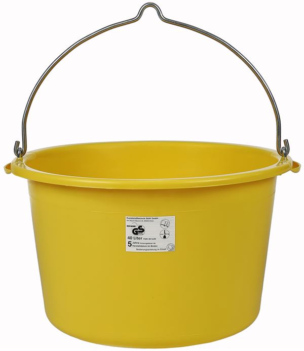 Vedro 40 litrov rumeno za dvigala 200kos/pal, Z1104026