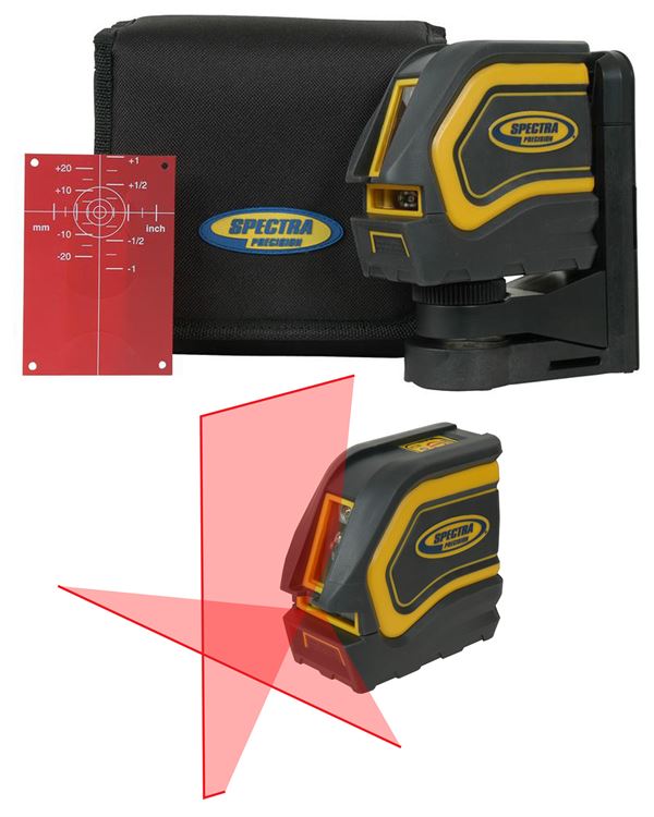 Križno linijski laser SPECTRA LT20 vklj. z magnetnim držalom, ciljna tarča, torbica, Z1200200