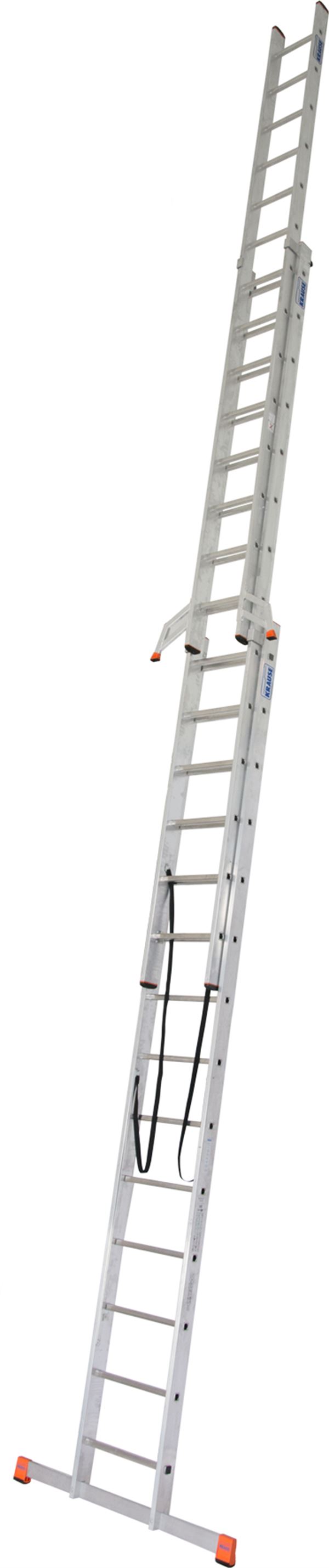 Večnamenska alu lestev KRAUSE® MONTO® 3x14 prečk 4,10-10,25m, za stopnice, teža 31,5kg, Z129727