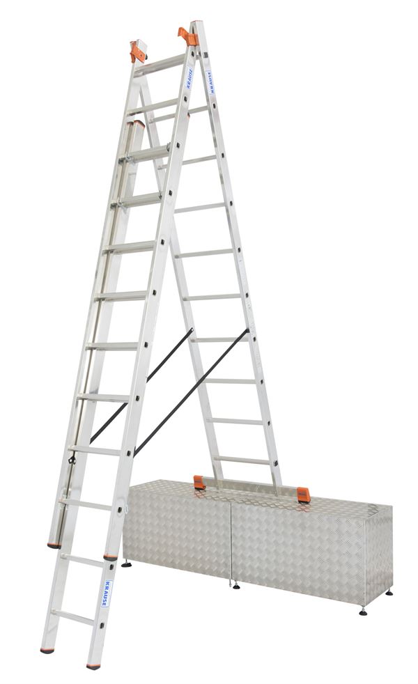 Raztegljiva alu lestev KRAUSE® MONTO® TRIBILO® 3x10 stopnic 6,90m,, Z129765