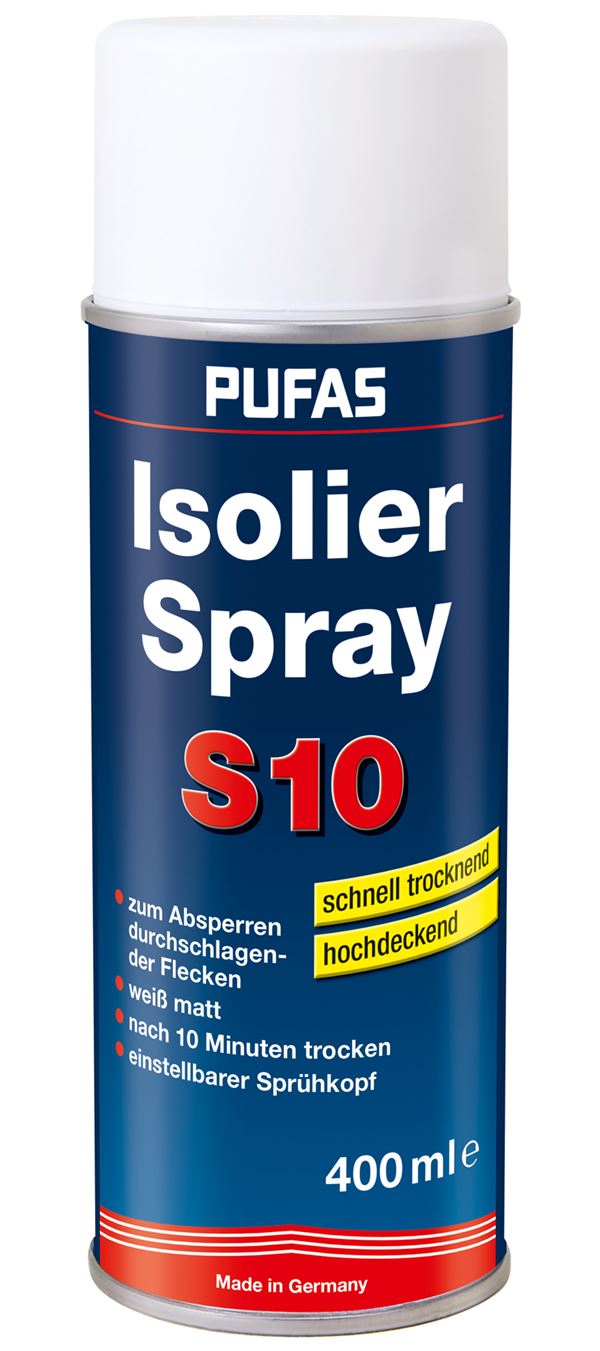 =§= Prekrivni izolirni sprej S10 bele barve 400ml/kos P6, Z145012