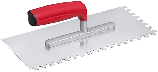 Gladilka Softline 280x130x0,7mm E10 nazobčana, Soft ročaj, alu prečka P33, Z1703310