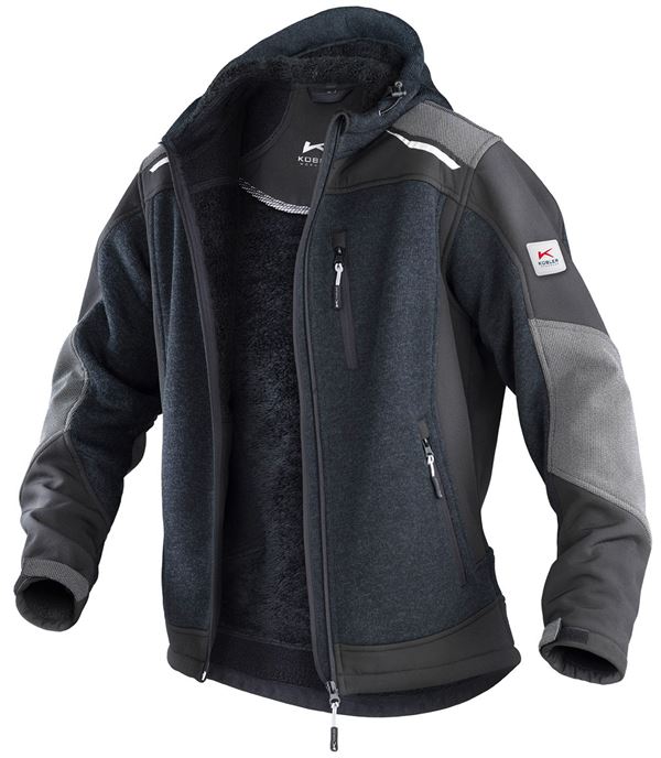 Jopica KÜBLER WEATHER sivo/črna 440 g/m² vel. 2XL, Z174198992XL