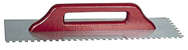 Vlečna gladilka Profi 500x130x0,7mm E6 nerjaveča, nazobčana, ročaj privit P25, Z1748306