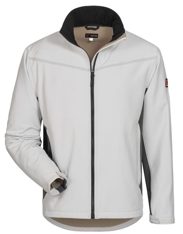 Jakna Softshell LAURIN CRAFTLAND®, belo/siva, vel. XXL, P5, Z19972XXL