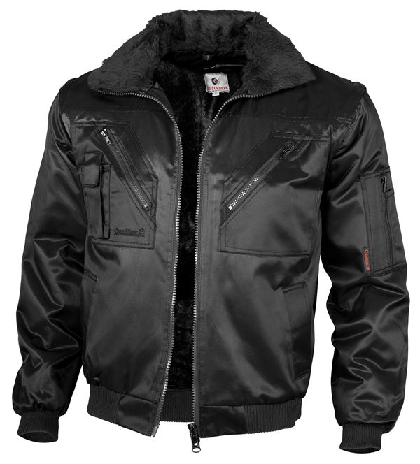 Pilotska jakna QUALITEX, črna, 265 g/m², vel. XXL, Z23618XXL