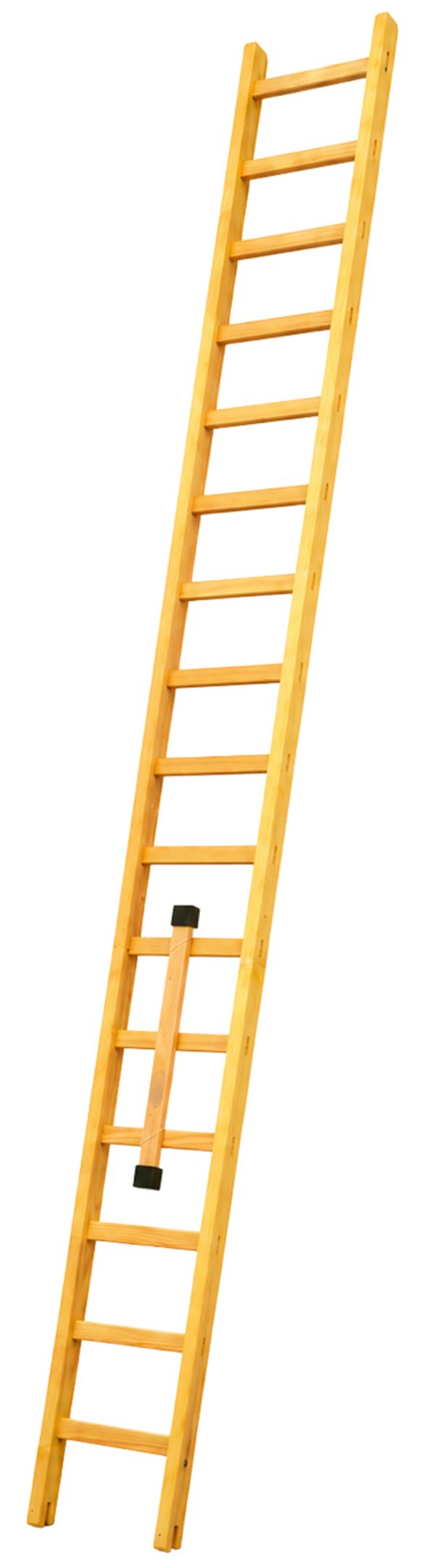 Holzanlegeleiter 16 Sprossen 5m ÖNORM EN 131 mit Stabilisator, Z25-2