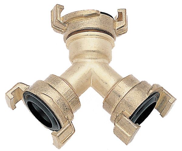 Y- razdelilec, 3 x-na spojka za cevi za vodo GEKA® 3/4" iz medenine P40, Z2519