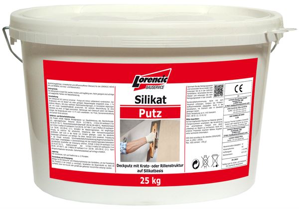 Silikatni fasadni omet-žlebast 3,0mm,beli,poraba 3,6kg/m², 25kg/vedro, 32veder/pal, Z2530725LOW
