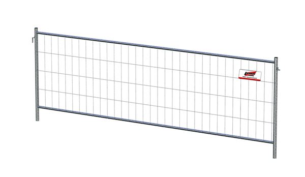 Nizka mobilna ograja F1 1200x3472mm (M100), s poveznikom, Z2711012353