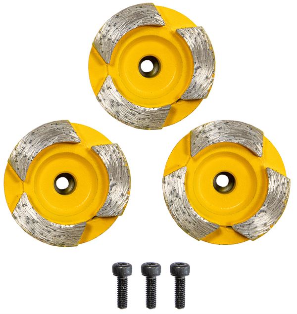 Diamantni brusilni diski za estrih rumeni p=44mm za kotni brusilnik EES 1400-3, 3kos/pak, Z37133000