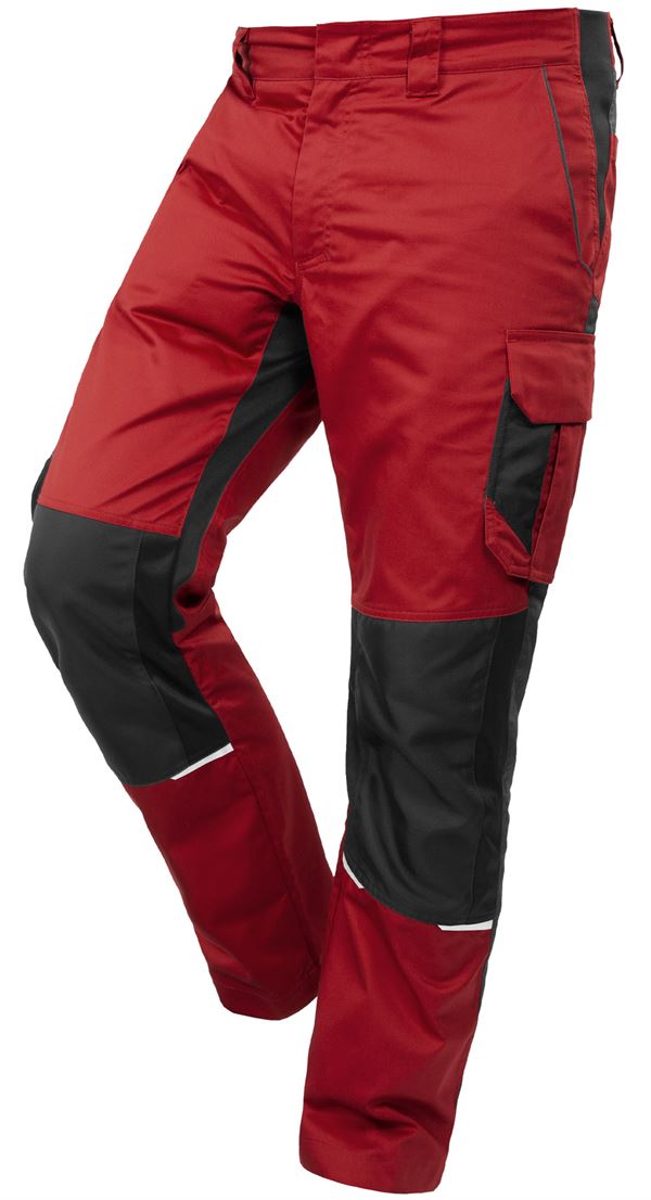 Bundhose QUALITEX IND, rot/anthrazit, 250 g/m², Gr. 52, Z42014-RABH52