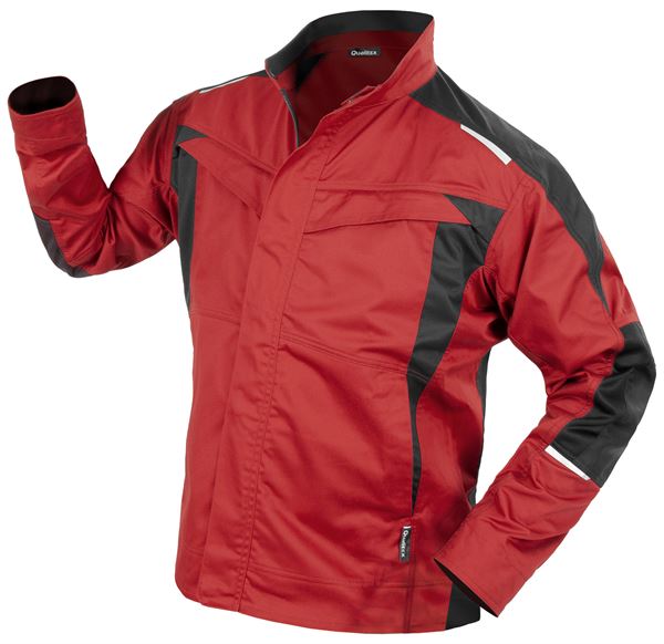 Bundjacke QUALITEX IND, rot/anthrazit, 250 g/m², Gr. L, Z43014-RABJL