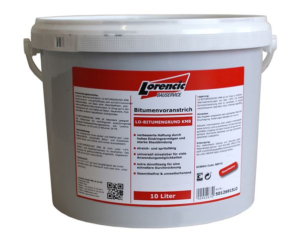 Bitumenski osnovni premaz LO-Bitumen-osnova KMB 10l/vedro 44veder/paleta, Z50126915LO
