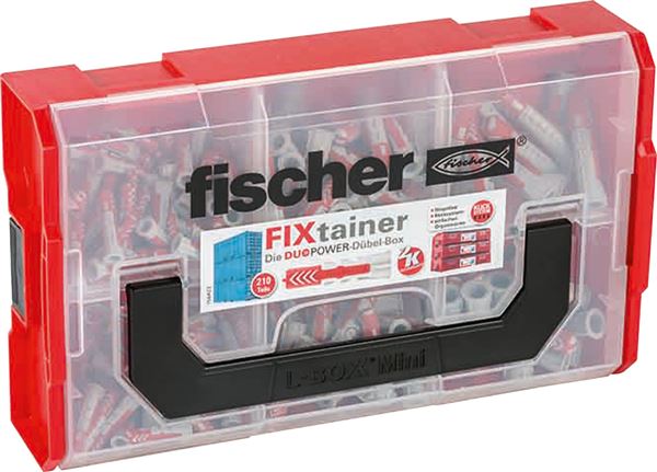 Set zidnih vložkov FIXtainer DUOPOWER 120kosov 6x30, 60kos 8x40, 30kos 10x50 4pak/kart, Z535968