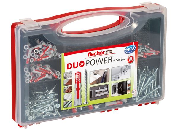 Dübelbox REDBOX DUOPOWER 5, 6, 8, 10, inkl. Schrauben 140Stk/Pack 10Pack/Kart, Z536091