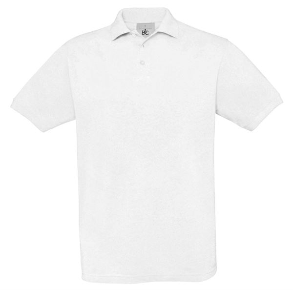 Polo majica Piqué SAFRAN, bela, 180 g/m², vel. M, P10, Z54942M