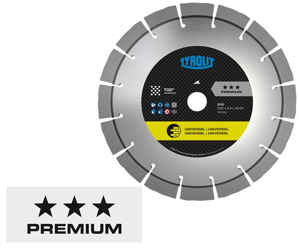 Diamantna rezalna plošča C73W moker rez 400x3,2x25,4mm TGD® Premium TYROLIT, Z59545