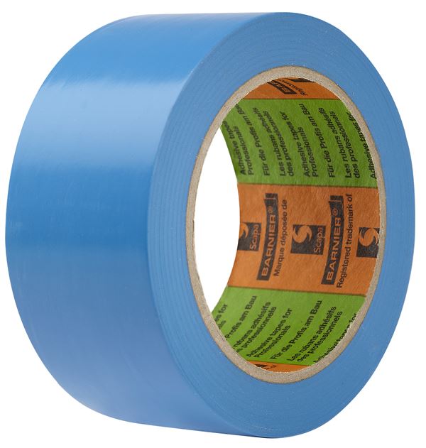 Lepilni trak PVC BARNIER® moder 50 mm x 33m za les P36, Z609750