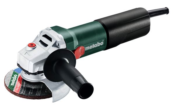 Kotni brusilnik METABO WQ 1100-125, 1100W p=125mm, zaščitni pokrov, ročaj, Z610035000