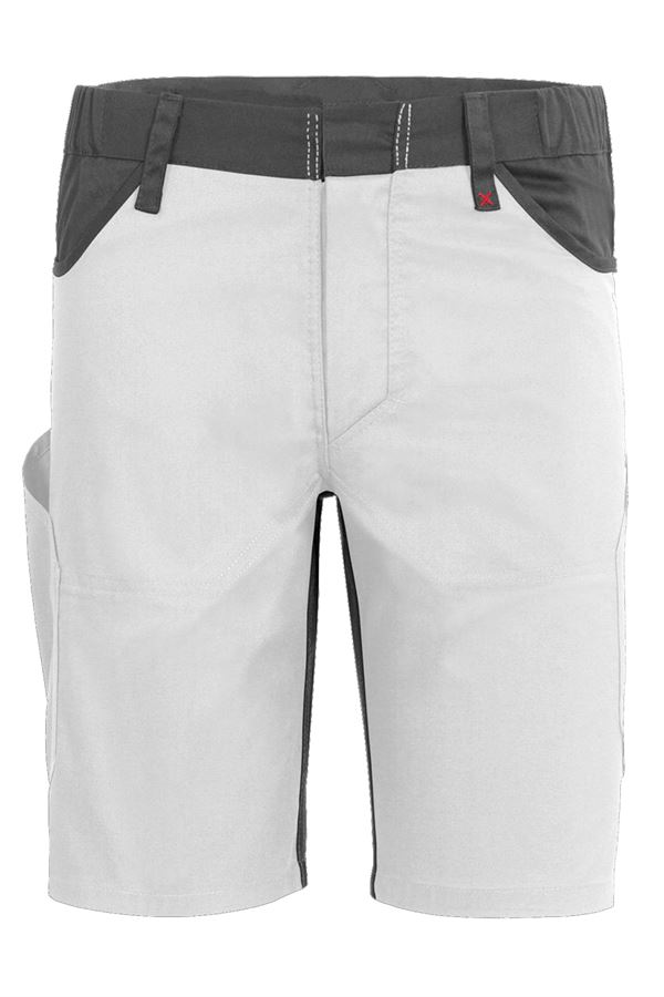Arbeitsshorts QUALITEX X-Serie, weiß/grau, 245 g/m², Gr. 52, Z61936QX452