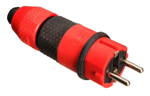 Vtikač - šuko SCHUKOultra II 230V 16A IP54 rdeče/črn, Z62233