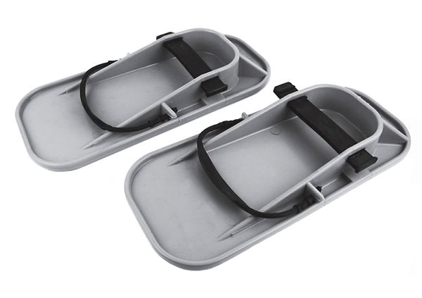 Gladilni čevelj plastičen, siv, težka izvedba P5, Z65925