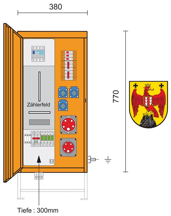 Gradbena elektro omara BGLD M-AVEV 35/11-3/V1/A, Z690000005