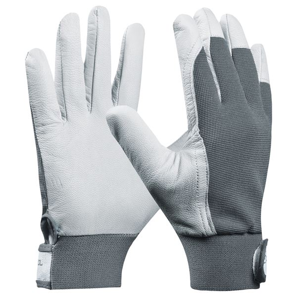 Handschuh UNI FIT COMFORT Ziegenleder, grau, EN388, Gr. 10, VPE12/120, Z703433