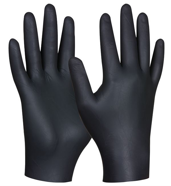 Einweghandschuh BLACK NITRIL ULTRA STRONG, ungepudert, Gr. XL, 80Stk/Pack, VPE10, Z709632