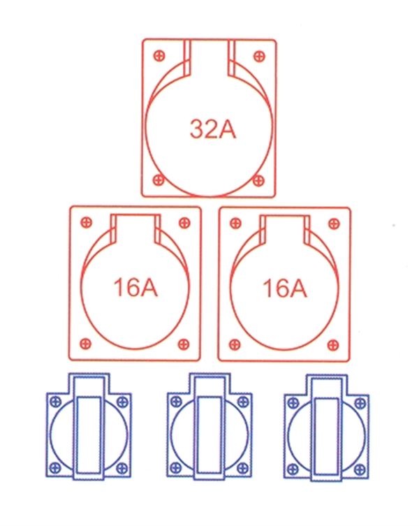 Gumi električni razdelilec Spitz 1x32/5 2x16/5 3xSSD, Z9474080
