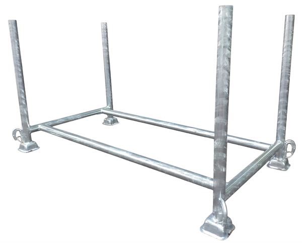 Stojalo za podpornike 144x71x71cm pocinkano, kapaciteta 50 podpornikov, ZCONT4Z